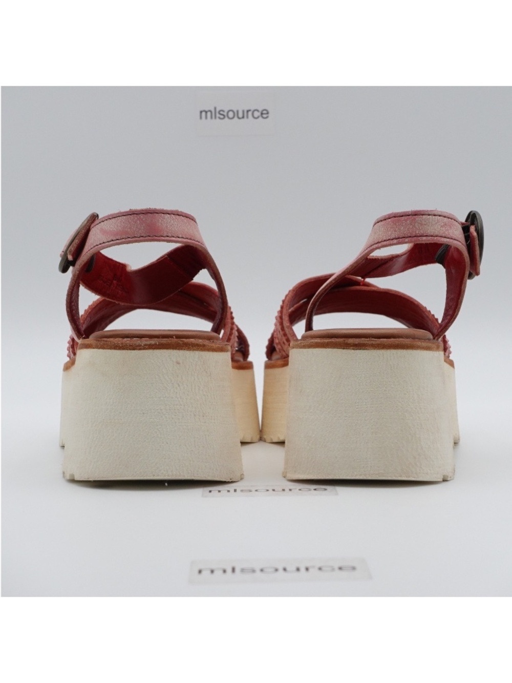 NEW Women's BED/STU Lift Leather Platform Sandals F373235-BLNTDL Blossom - Picture 4 of 13